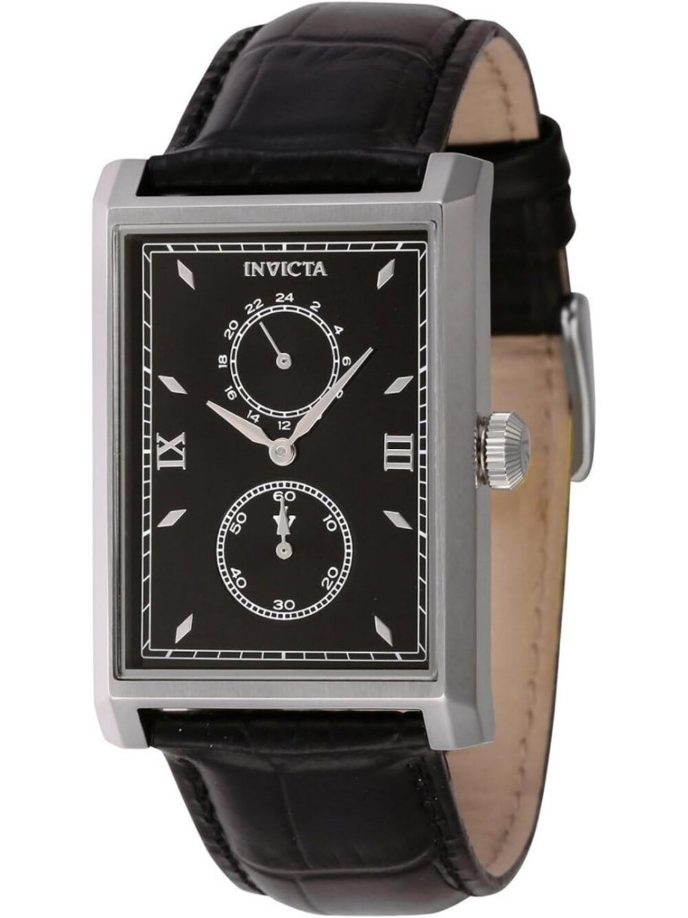 Vintage Men's 30mm Black Leather Quartz Watch - Classic Style & Timeless Design